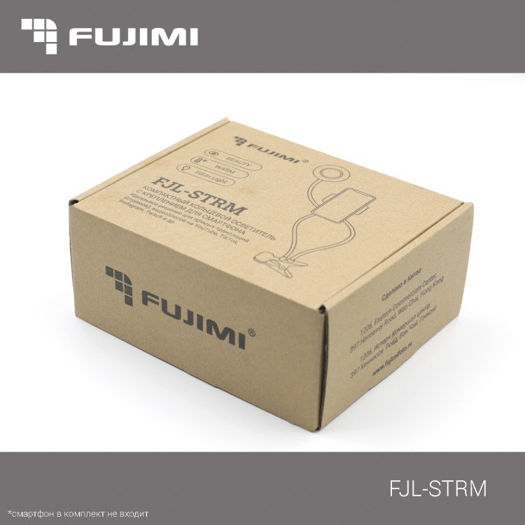 Fujimi FJL-STRM Компактный кольцевой осветитель с креплением для смартфона